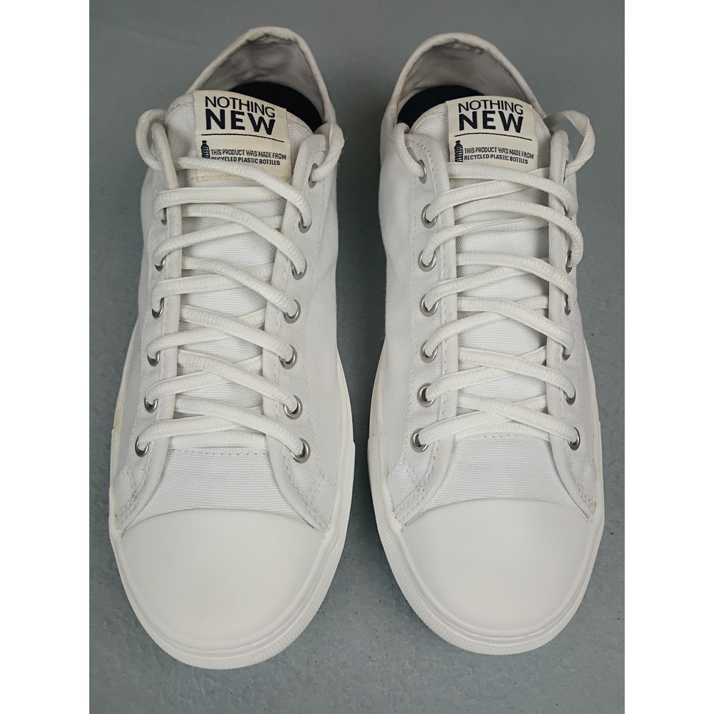 Nothing New Low Top White Sneakers Recycled Sustainable Shoes Womens 9.5W